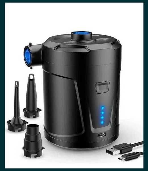 Портативний акумуляторний насос для ПВХ човнів, матраців, кругів