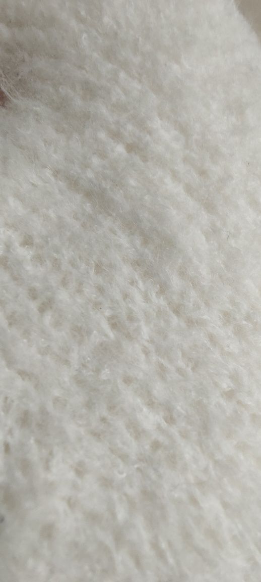 Włóczka biała Merino mocher bawełna akryl