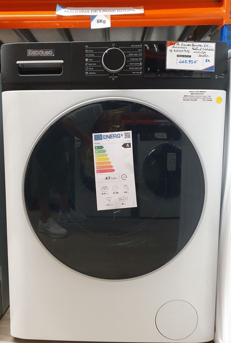 Máquina de lavar roupa 8 Kg bolero dresscode 8610 inverter-CECOTEC