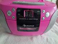 Odtwarzacz CD Auna Harper CD Boombox różowy