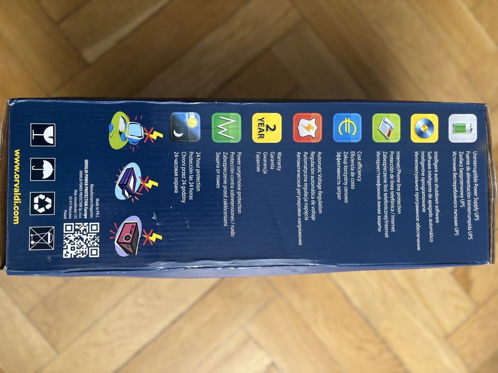 Zasilacz awaryjny UPS Orvaldi i850 LCD 850 VA