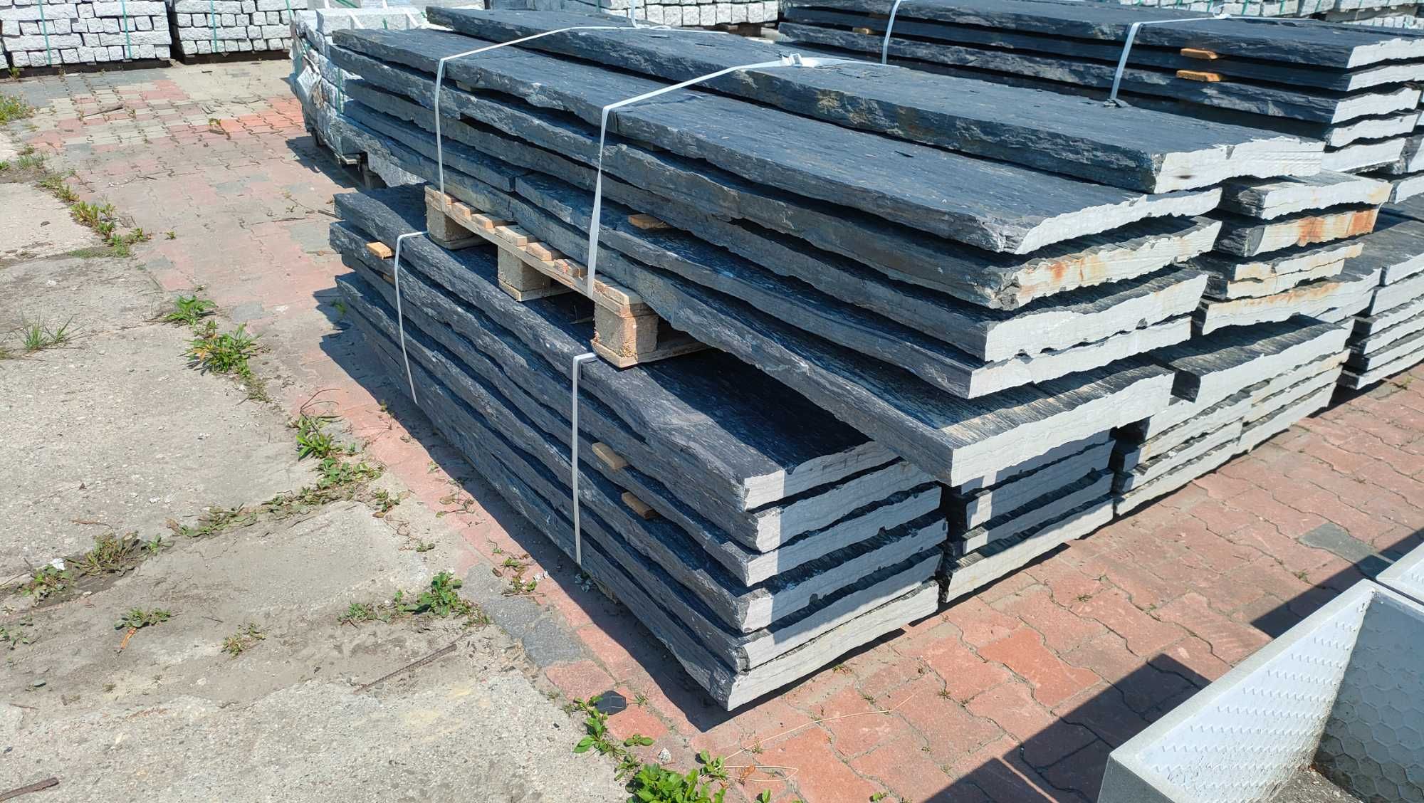Pillar Black płyta kamień głaz płyty słup ogrodzenie 50x100-250 cm mur