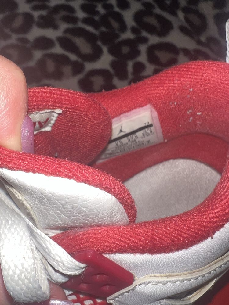 buty nike air jordan 4 alternate 89 białe czerwone