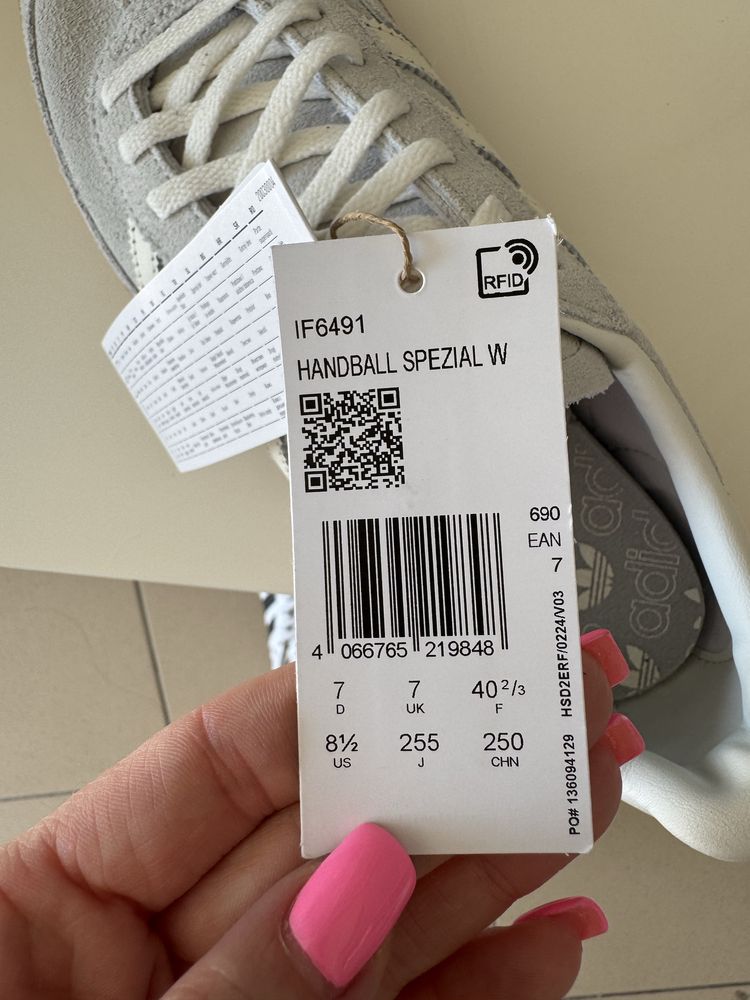 Кросівки Adidas Handball Spezial Wonder Silver Gum (IF6491)оригінал