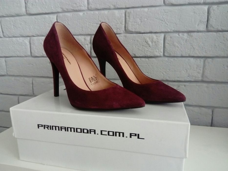 Szpilki zamszowe PRIMA MODA rozm. 38