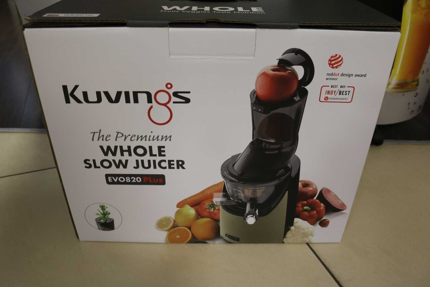 Kuvings Evo820 PLus Biała - wyciskarka wolnoobrotowa powystawowa