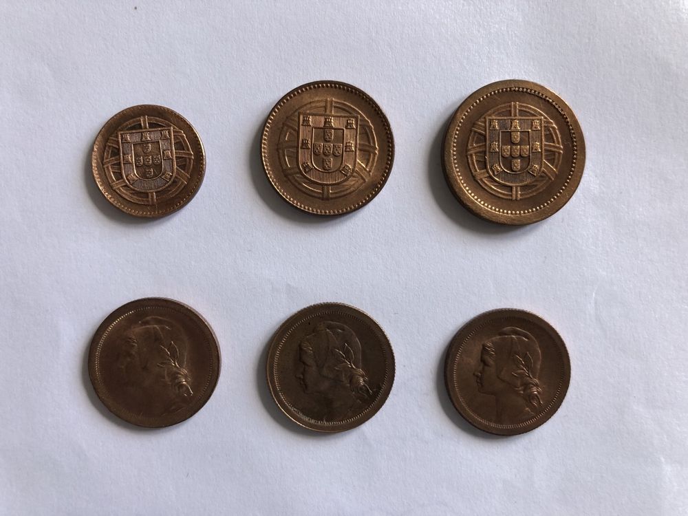 Moedas centavos de 1920 e seguintes