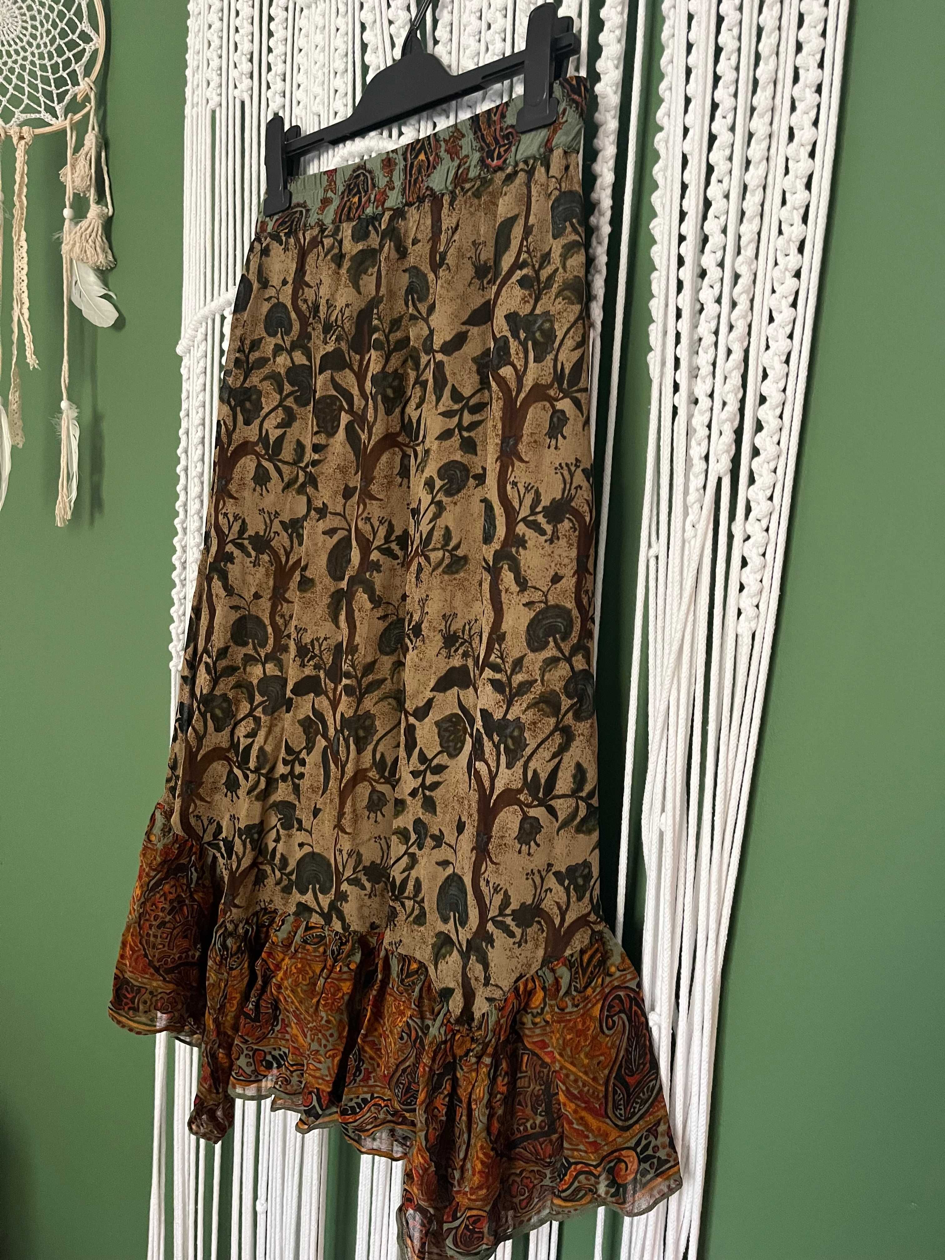 Spódnica boho, rozm. XS/S, Zara