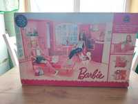 Rozkładany domek Barbie Mattel + lalka i akcesoria