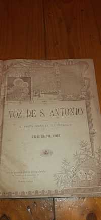 Primeiros  Livros A Voz de Santo António  Primeiro  Ano  1895 e  1896