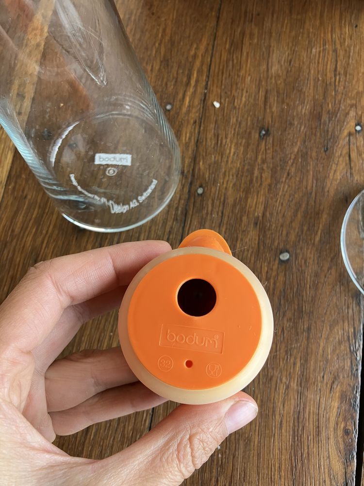 Zestaw na oliwę i ocet, Bodum Bistro pomarańczowy