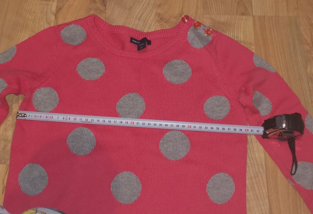 Sweter tunika różowy