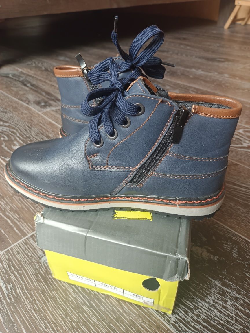 Нові черевики (сапоги) зимові "Holaso" темно-сині, р. 29 (20 см)