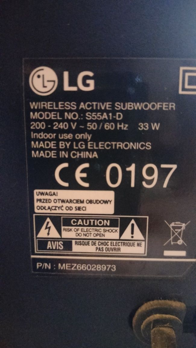 Sprzedam głośniki LG LAS655K