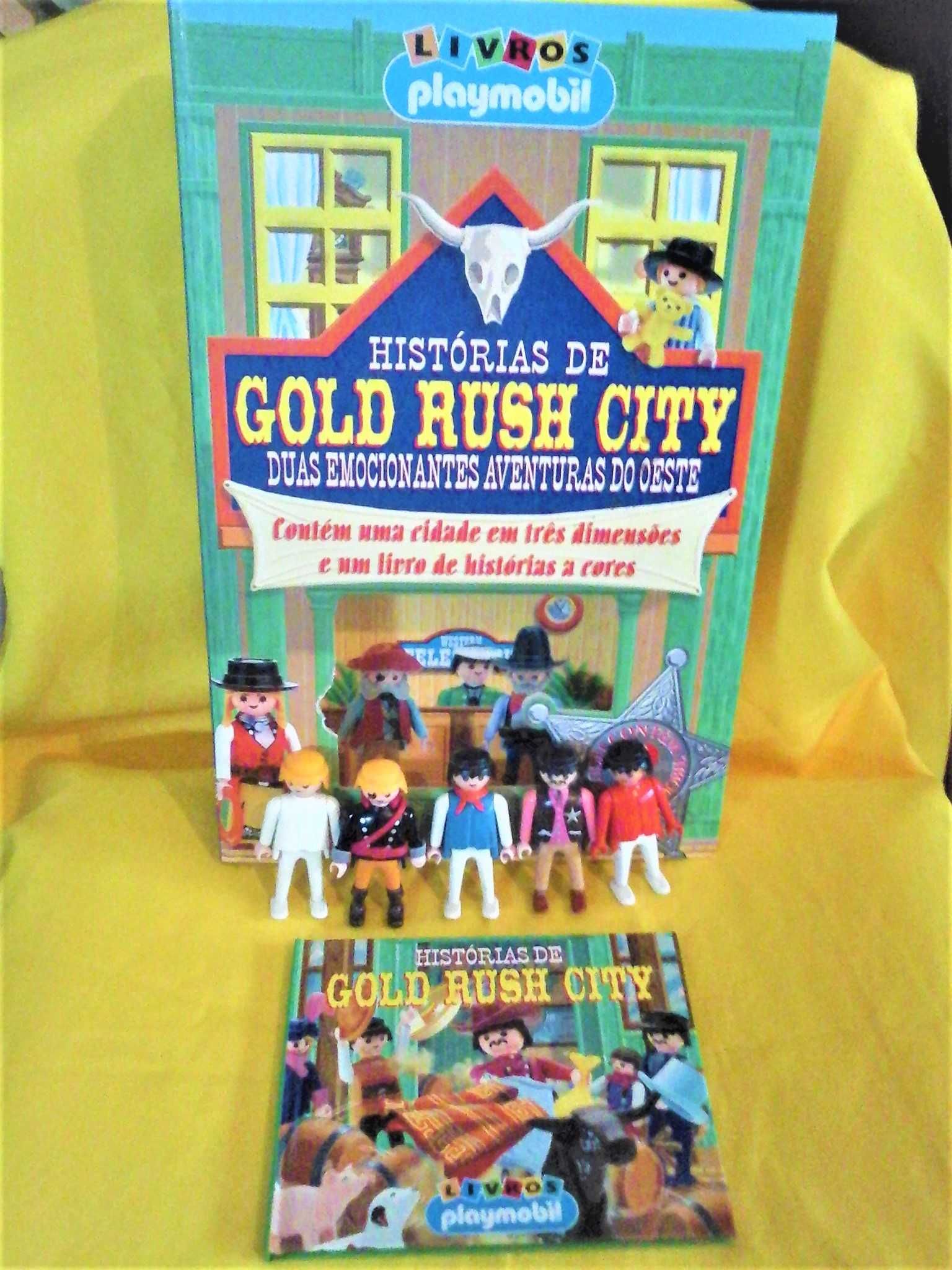 Livros Playmobil, 1 cidade 3 Dimensões, 1 Livro d Histórias, 5 Figuras