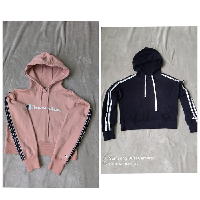 Худи топ- кроп champion 2 по цене одного