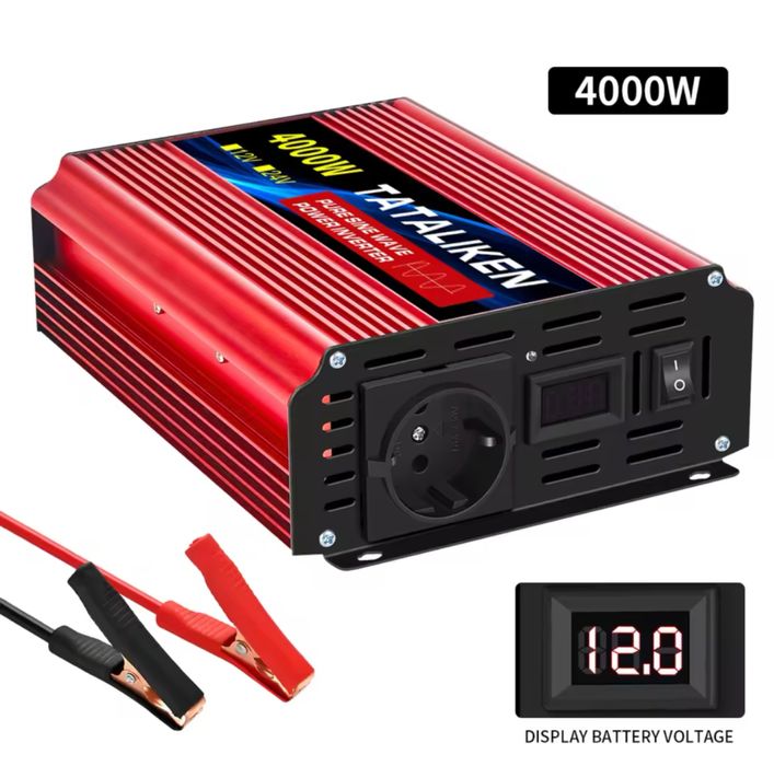 Comversor 12v para 220v com 4000w novo