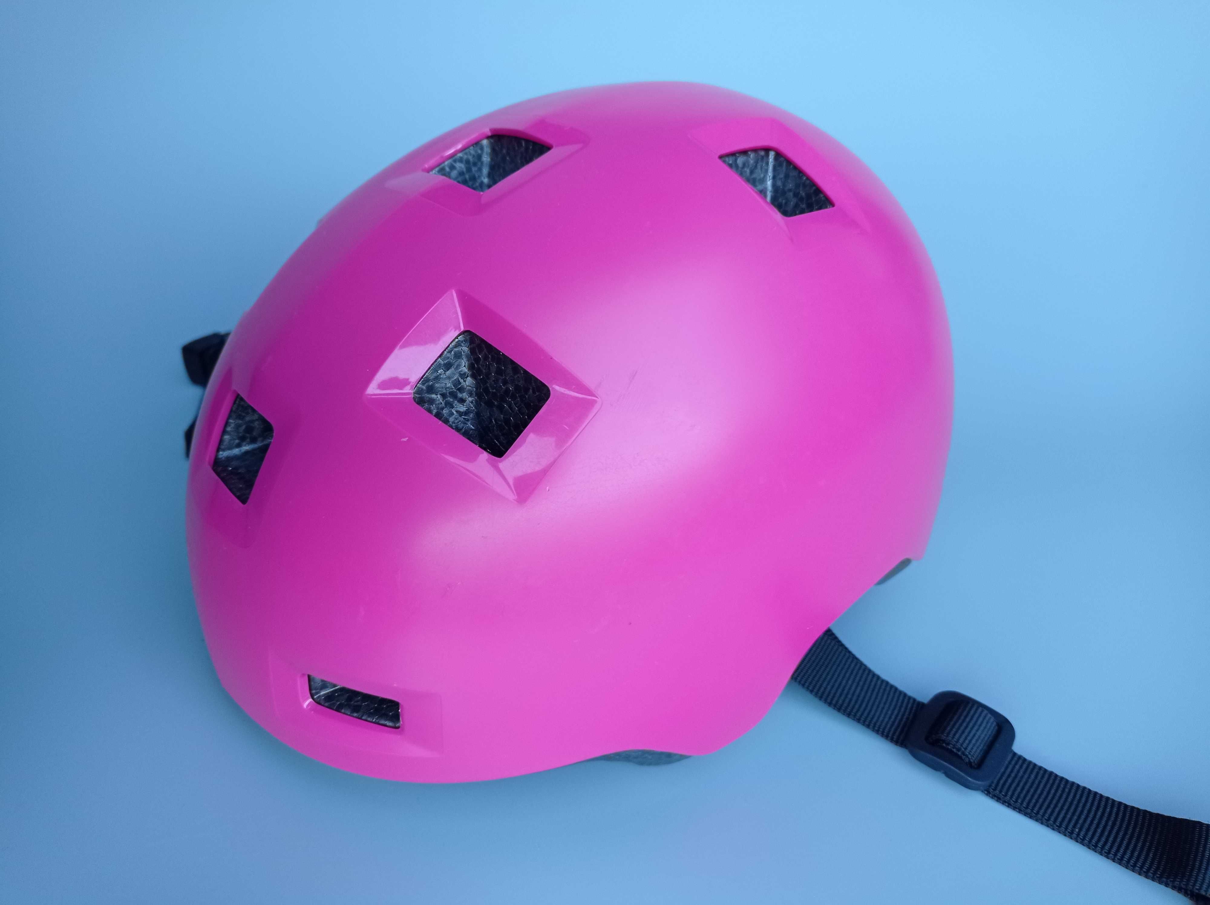 Детский шлем котелок Oxelo B100 Pink, размер 47-52см, шолом дитячий