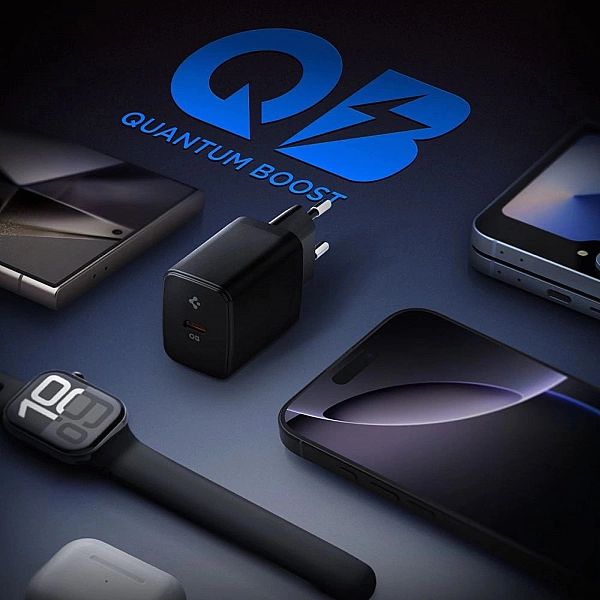 Ładowarka sieciowa Spigen Essential EE201EU USB-C 20W - czarna