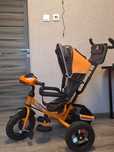 Дитячий триколісний велосипед Best Trike 3390 надувні/фара, з USB, пул