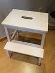 Banco de madeira branco ikea