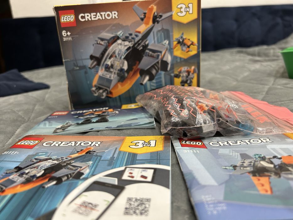 Лего creator 3в1 кібердрон 113 деталей