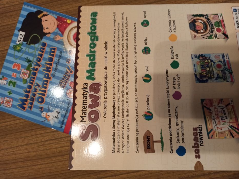 Matematyczne zabawy dla 6-7 latka wydawnictwo Olimp magiczny klucz
