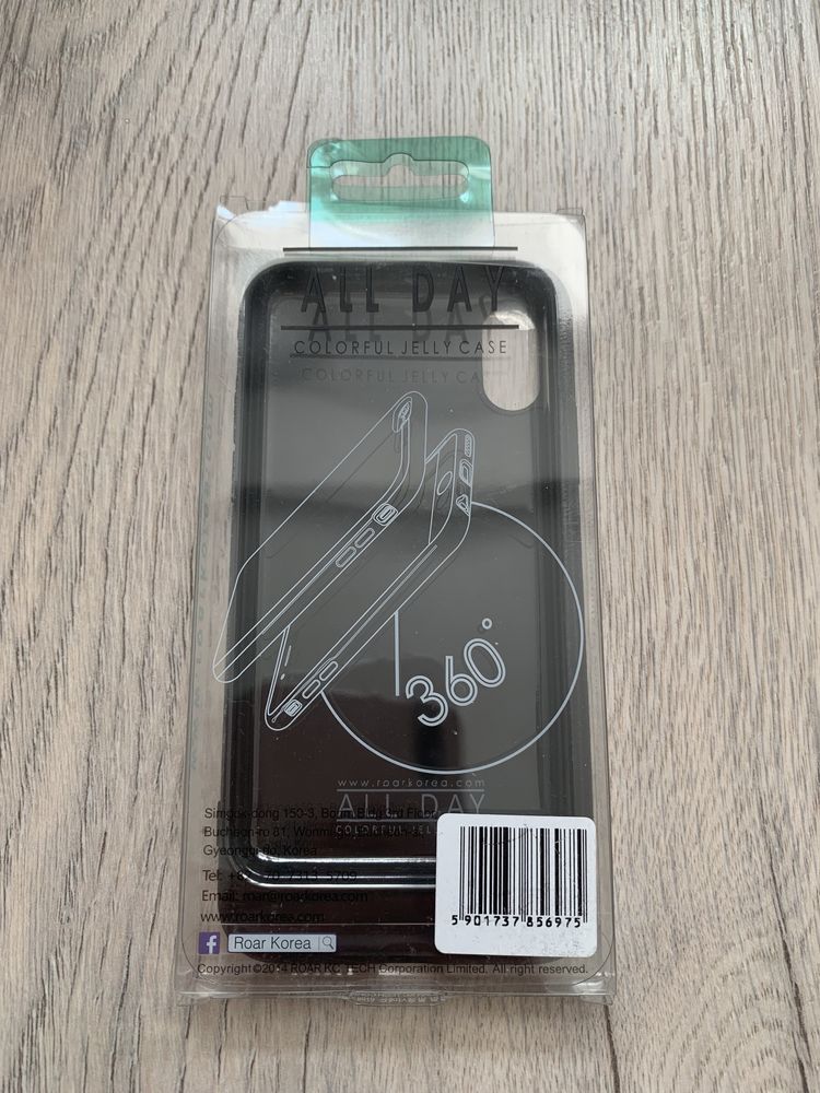 Czarne etui obudowa case Roar jelly case NOWE Iphone X/XS