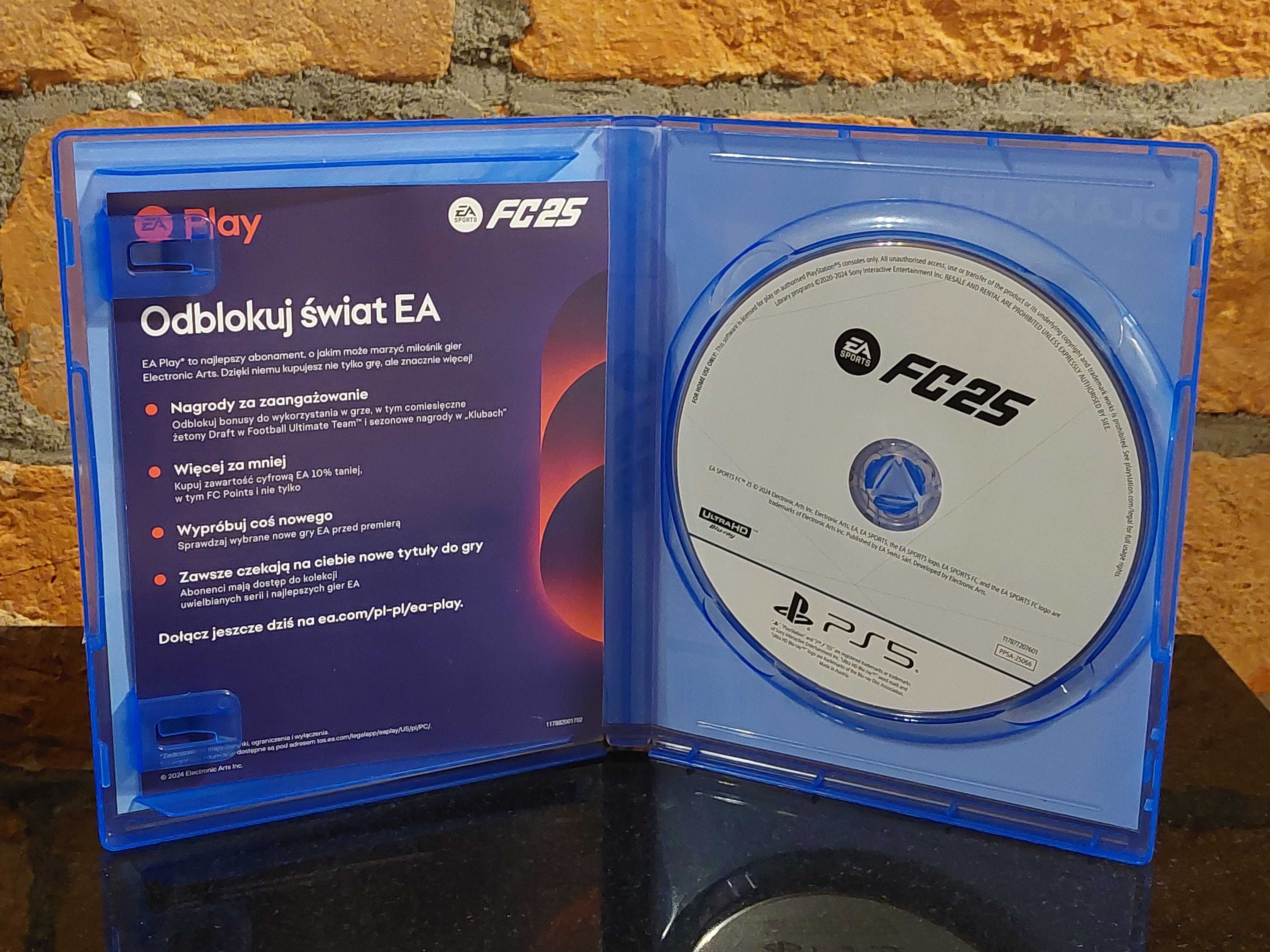 GRA FC25 FIFA 25 na konsol Sony Playstation 5 PS5 PL jak NOWA