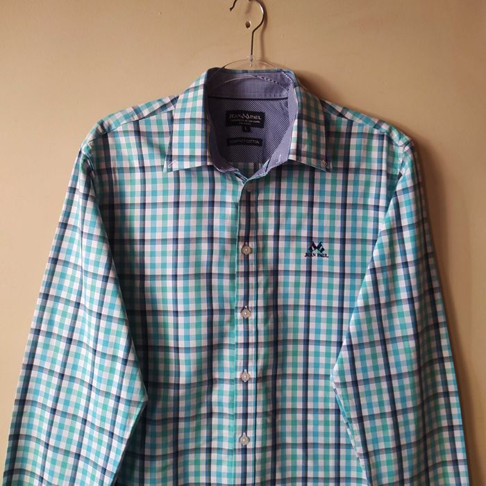 Koszula Krata Bawełna Jean Paul Vetement De Qualite France