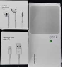 Pack earpods, cabo lightning /usb, polishing cloth apple