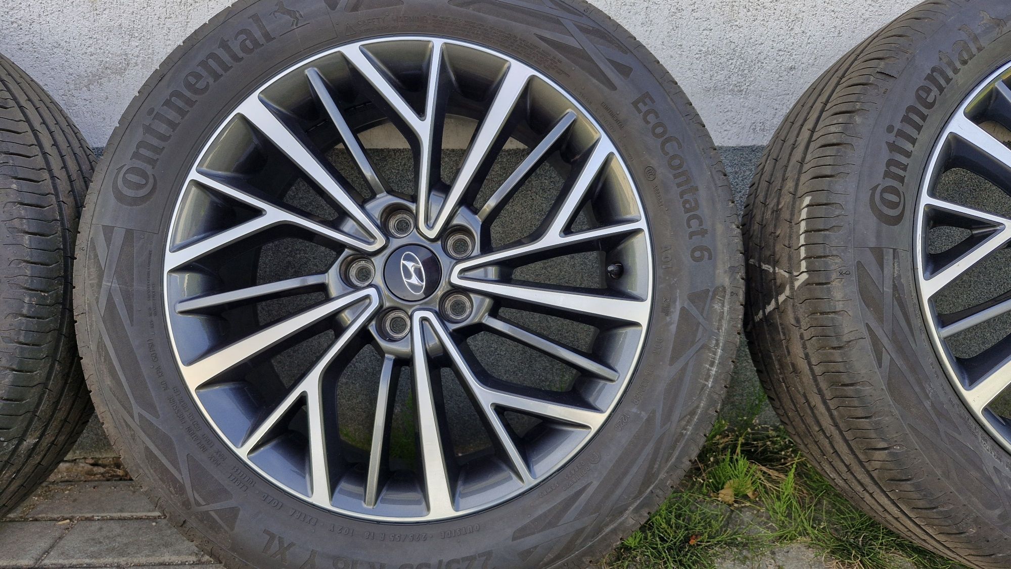 Oryginalne koła felgi Hyundai Tucson, 225/55 R18 Continental Letnie..