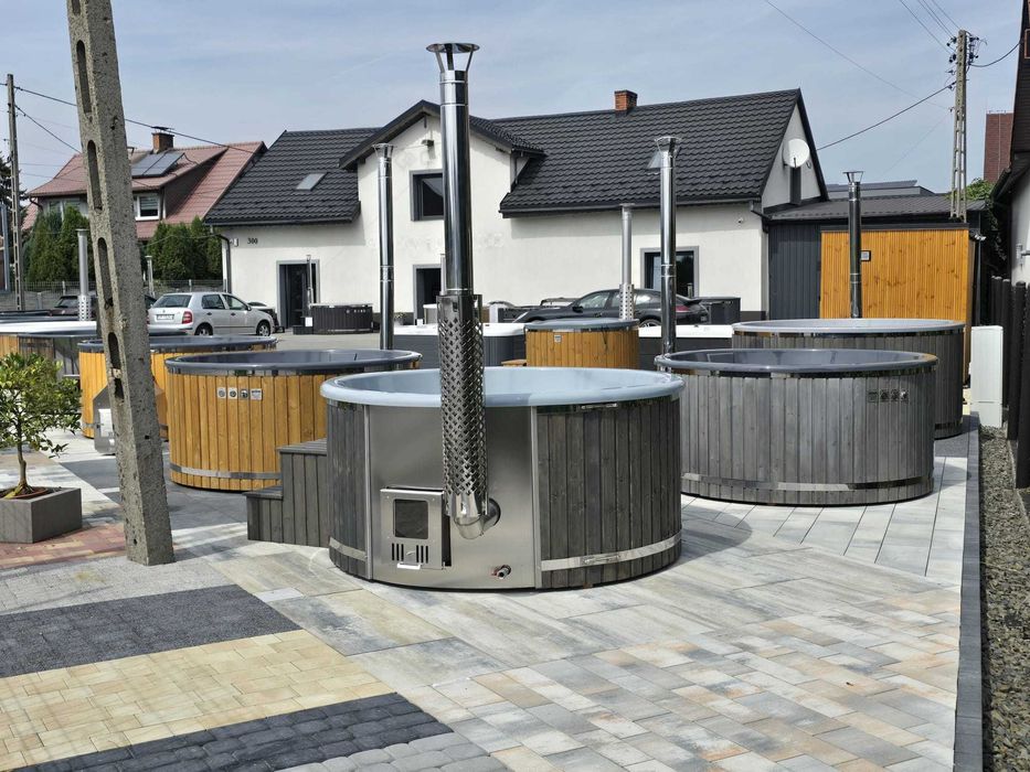 Balia ogrodowa, jacuzzi ogrodowe, ruska bania, gorąca beczka, jacuzzi