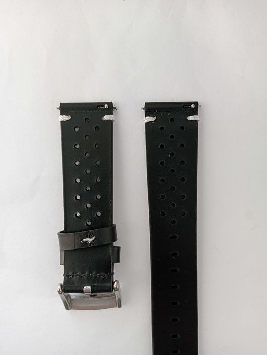 кожаный ремешок 20мм 22мм с перфорацией