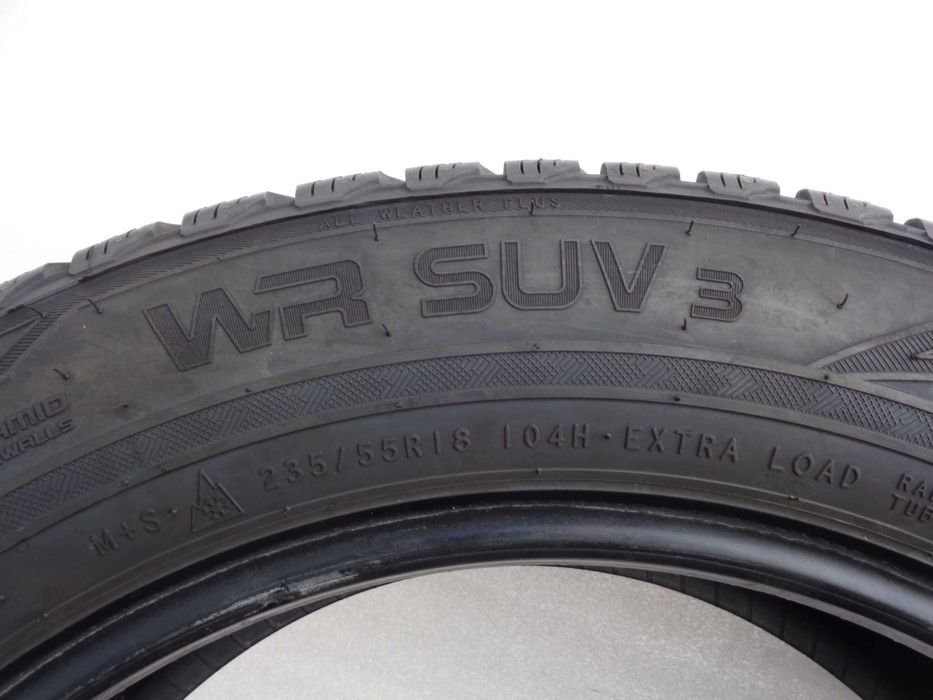 OPONY ZIMOWE 235/55/18 NOKIAN WR SUV 3 235/55R18 4 szt XL 6 -7,8mm