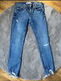 Jasne jeansy Zara skinny r.38