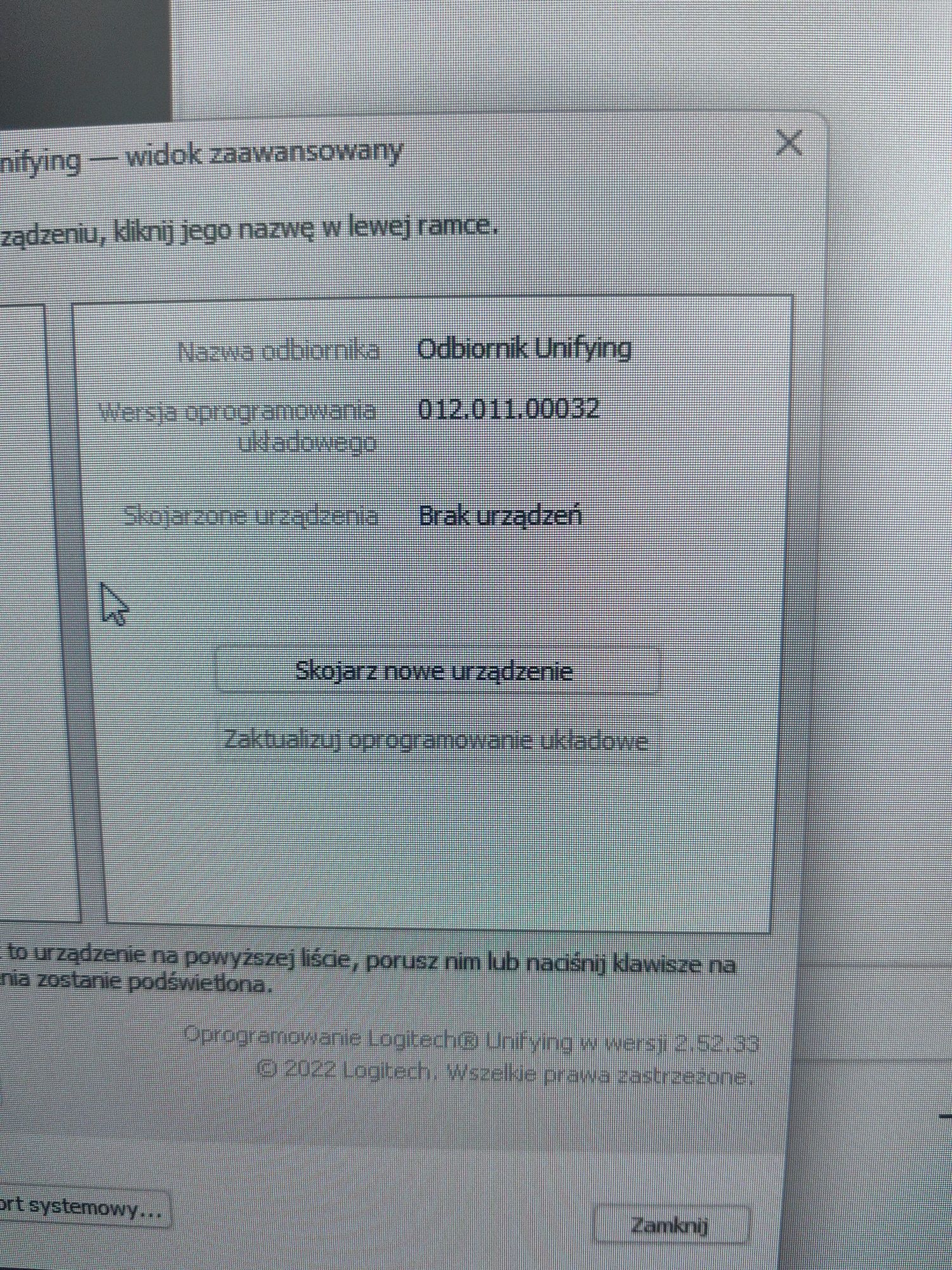 Odbiornik logitech unifying