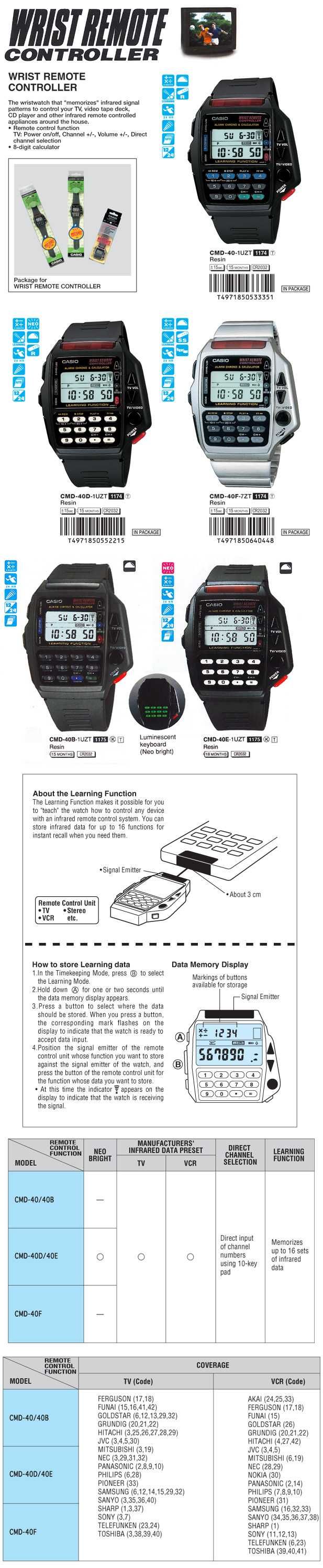 Zegarek Casio CMD-40. (1174)