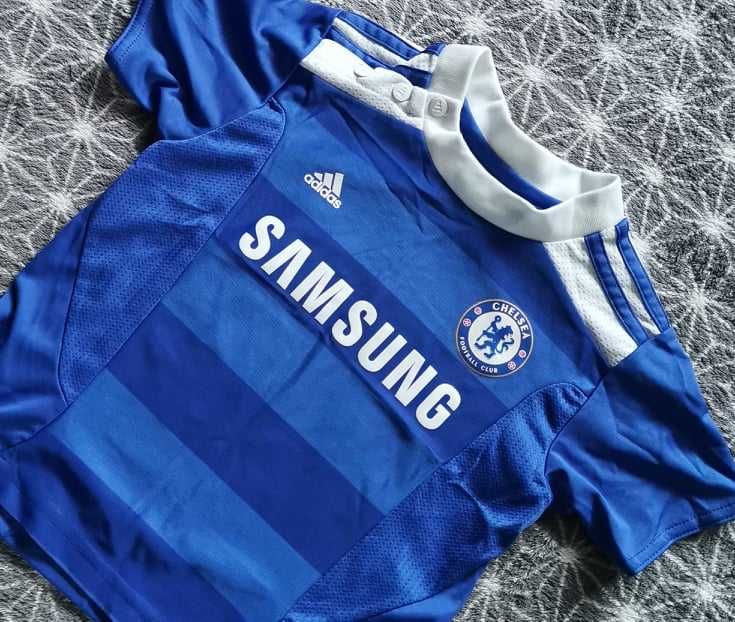 Piękna koszulka Chelsea Londyn piłka nożna adidas 80 9-12 miesięcy