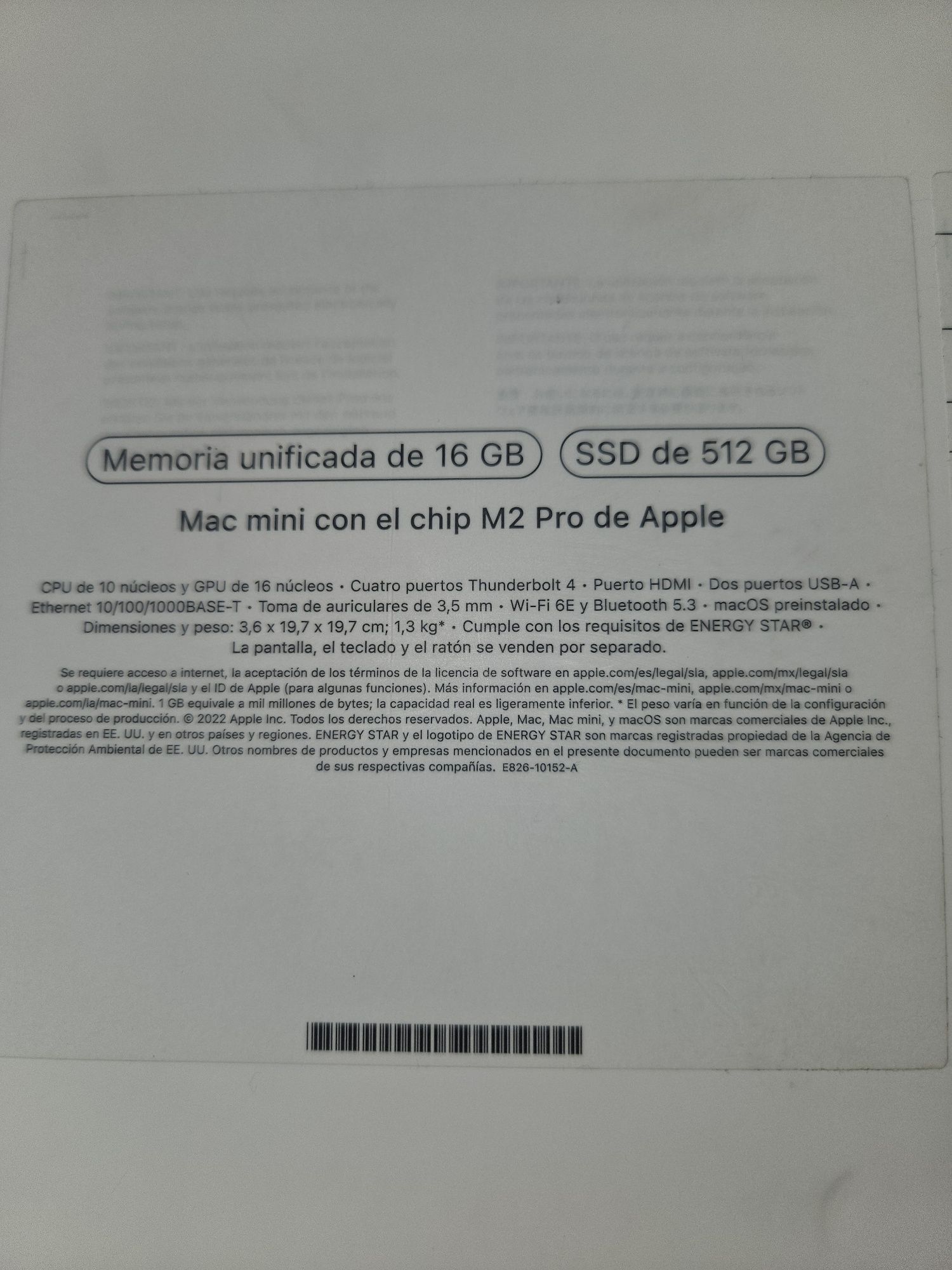 Apple Mac mini m2 pro  16Gb/ ssd 512
