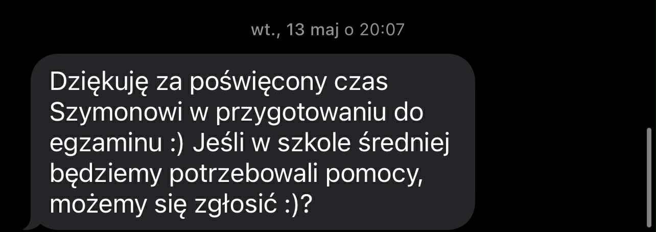 | KOREPETYCJE Z MATEMATYKI | -  start wrzesień, rok 2025/26