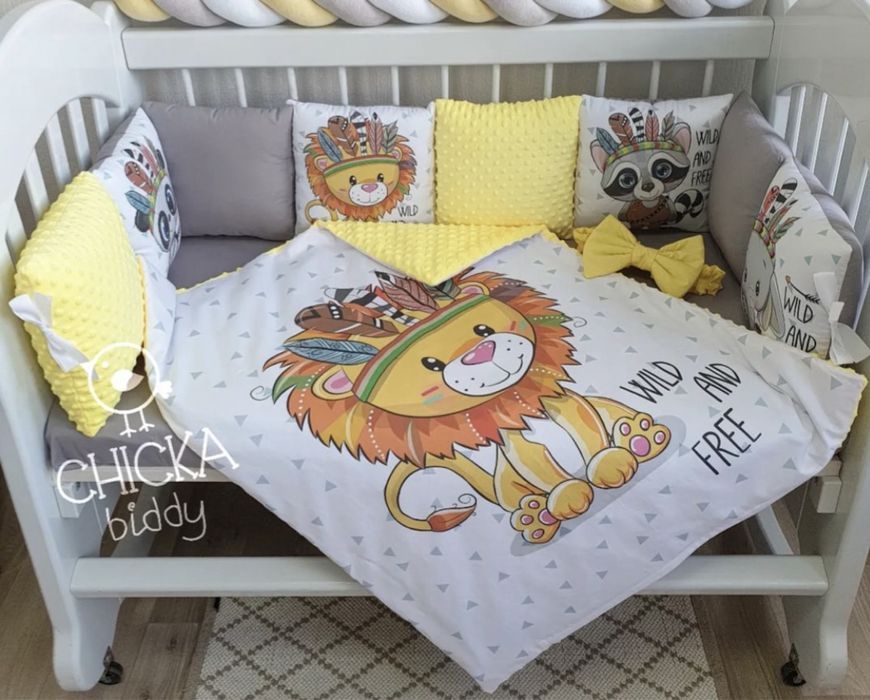 Продам плед-конверт і бортики у дитяче ліжко