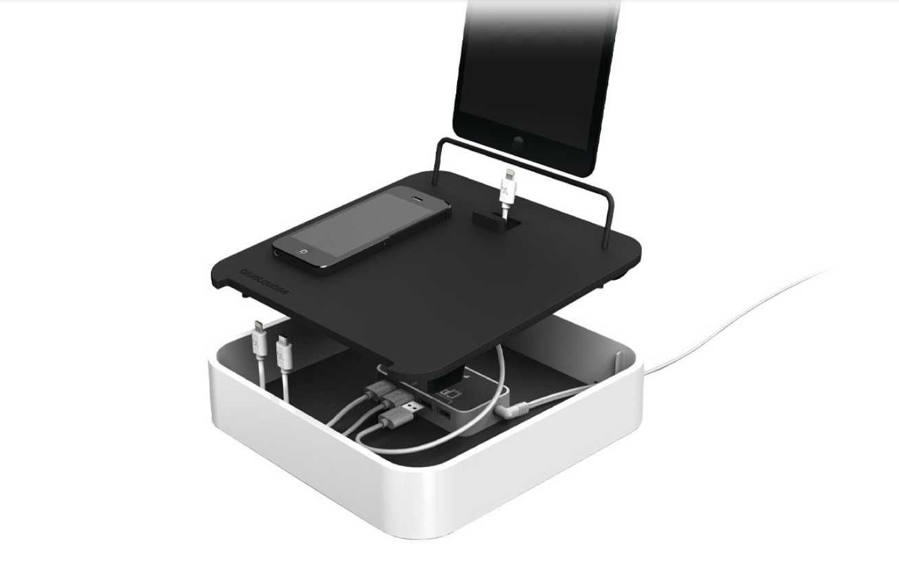 Organizer na ładowarki Charge-Box Bluelounge Sanctuary