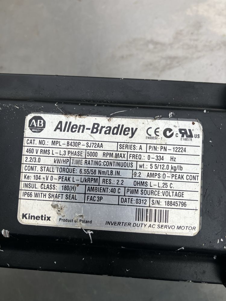 Serwomotor allen bradley