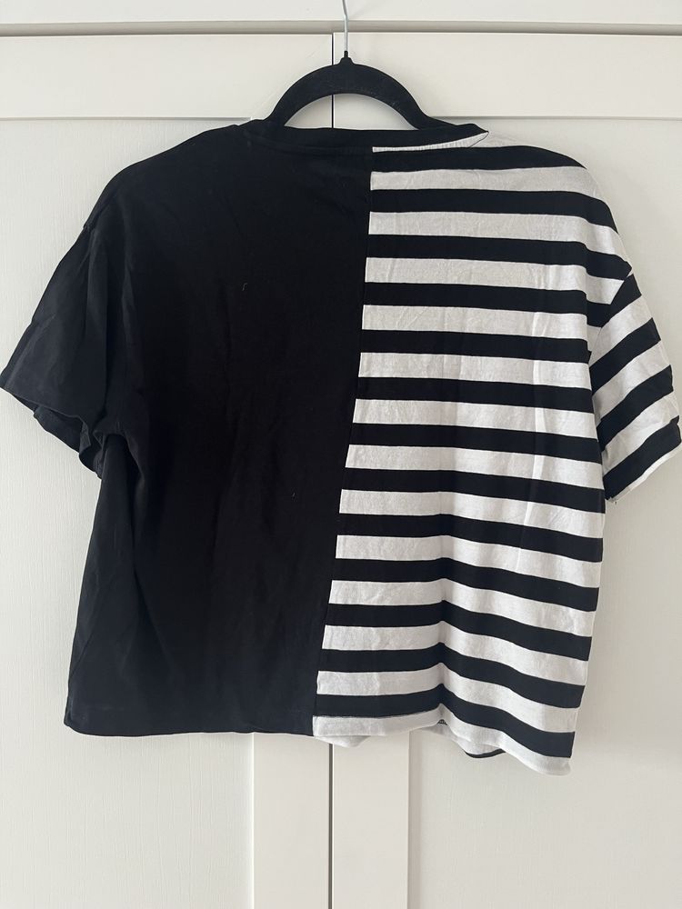 Damska bluzka na krótki rękaw t-shirt mohito xs 36 marynarski czarny