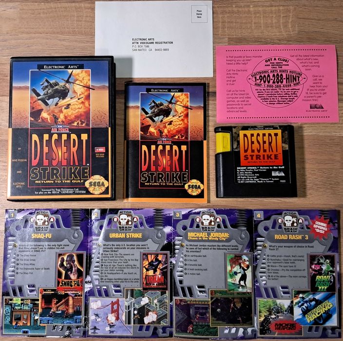 Desert Strike, Ecco2, Dizzy SEGA Genesis в повних комплектах.