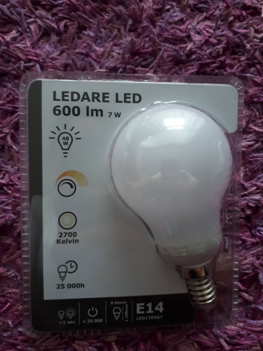 Żarówka ikea ledare LED 7w 2 szt