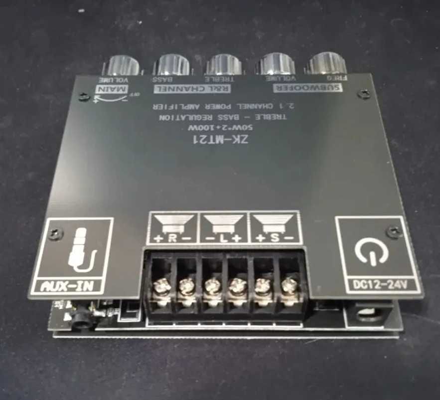 Крутий Підсилювач звуку 2.1 ZK-MT210 на 50W X 2 + 100W сабвуфер (ORIG)