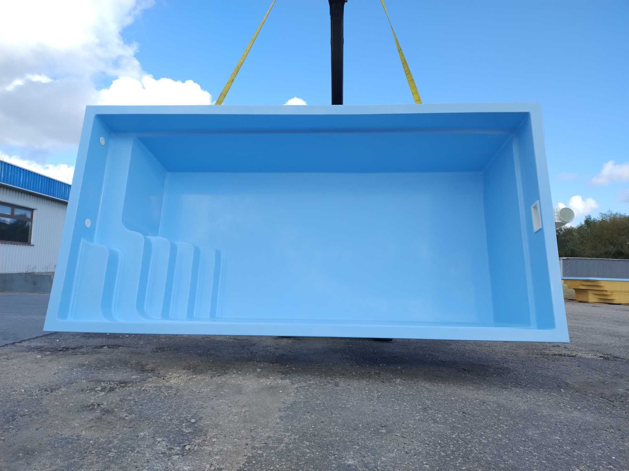 MEGA PROMOCJA!! Basen poliestrowy VIGO 6m x 3m x 1,5m Z OSPRZĘTEM!!