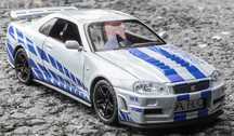 Carro Coleção GTR R34 Skyline escala 1:32 (Novo)